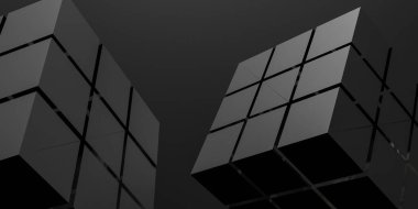 Ultra hd cibe Siyah arkaplan soyut 3d desen siyah grunge duvar kağıdı, 3d oluşturma.