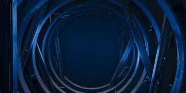 Ultra hd-fi bluelight neon siyah arkaplan soyut 3d desen siyah arkaplan duvar kağıdı, 3d oluşturma.