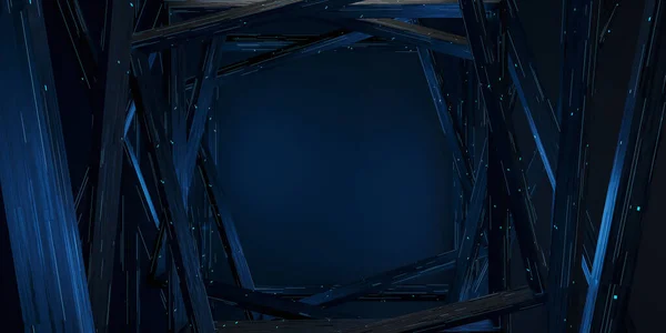 Ultra Sci Bluelight Neon Fekete Háttér Elvont Textúra Fekete Háttér — Stock Fotó