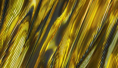 aynanın altın rengi arka planı kaldırır. 3d oluşturma.