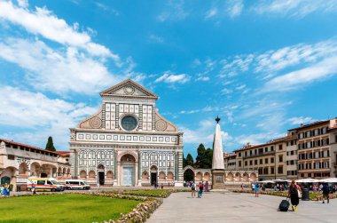 Santa Maria Novella Kilisesi Günün ortasında Floransa, Toskana, İtalya