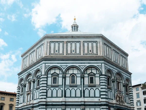 Baptysterium Jana Battistero San Giovanni Środku Dnia Lecie Florencja Toskania — Zdjęcie stockowe