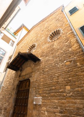 House museum of Dante Alighieri in Florence in sunny daytime, Italy