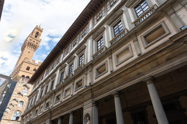 Uffizi Galerij Piazza Degli Uffizi Plein Florence Toscane Italië — Stockfoto