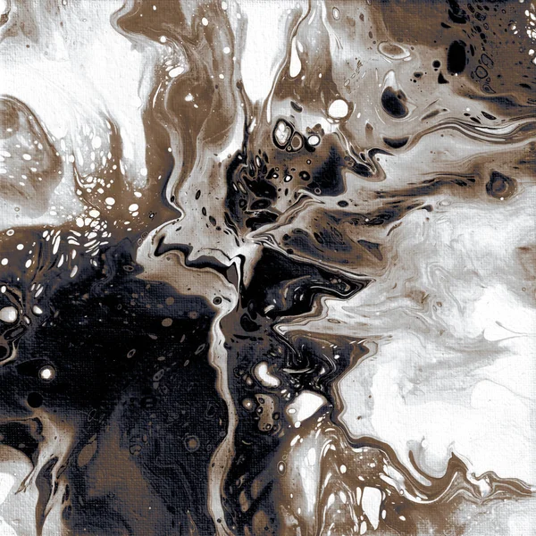 Abstract fluid art acrylic pouring paint background brown, beige and grey marble texture, creative background for banner, wallpaper