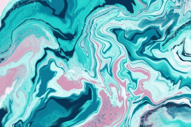 Moda sürreal dalgalı çarpık arka plan bükülmüş ve biçimsiz retro sürreal doku çizimi. Optik müdahale ve pankart, sosyal medya ve poster için sıvı efektli holografik poster tasarımı