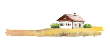 Elle boyanmış Alp Dağları manzarası arka plan, modern pastel renkli doku. Turistik tebrik kartları, afişler ve sosyal medya için doğal geçmiş