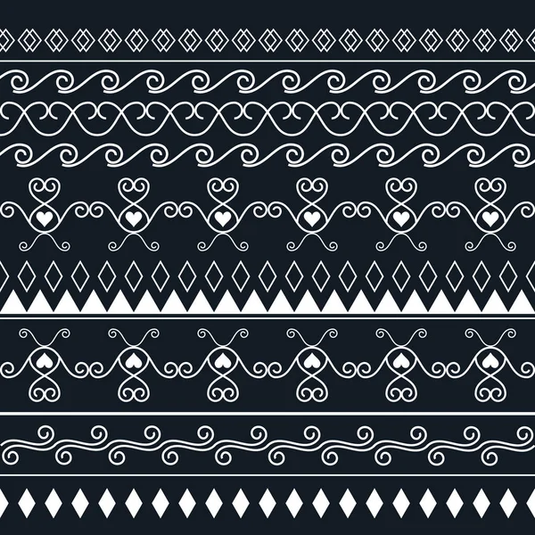 Абстрактный Бесшовный Шаблон Черно Белый Узор Текстильного Дизайна Векторная Иллюстрация — стоковый вектор