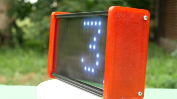 Elektronisk Apparat Med Ljus Led Indikator — Stockvideo
