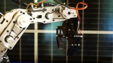 Robot yengeç kıskacı programa göre uzayda hareket eder.