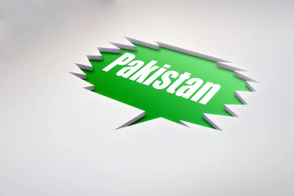 Modelo Moderno Projeto Dia Independência Paquistão Feliz Dia Paquistão Desenho — Fotografia de Stock