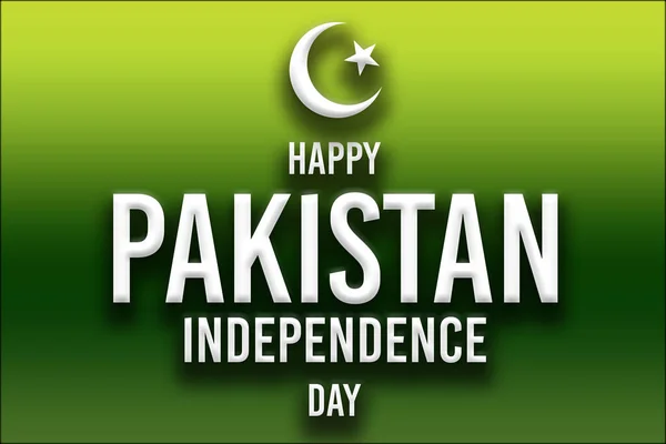 Modelo Moderno Projeto Dia Independência Paquistão Feliz Dia Paquistão Desenho — Fotografia de Stock