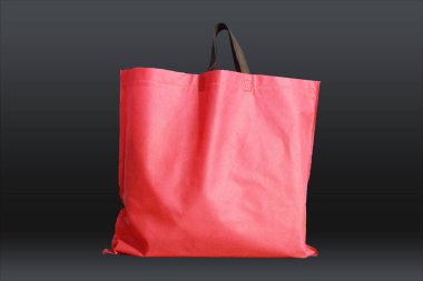 Siyah arkaplanlı güzel Non Woven market poşeti