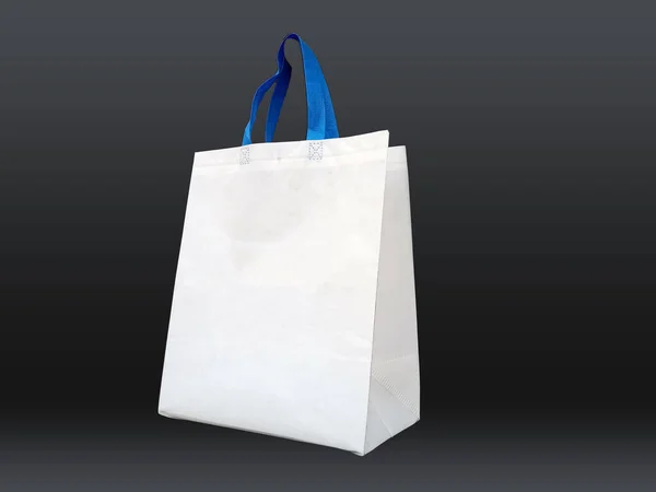 Beautiful Non Woven Grocery Shopping Bag Black Background — Stock Photo, Image