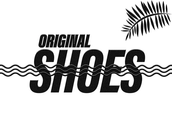 Spanduk Sepatu Asli Untuk Media Sosial Desain Posting Untuk Merek — Stok Foto