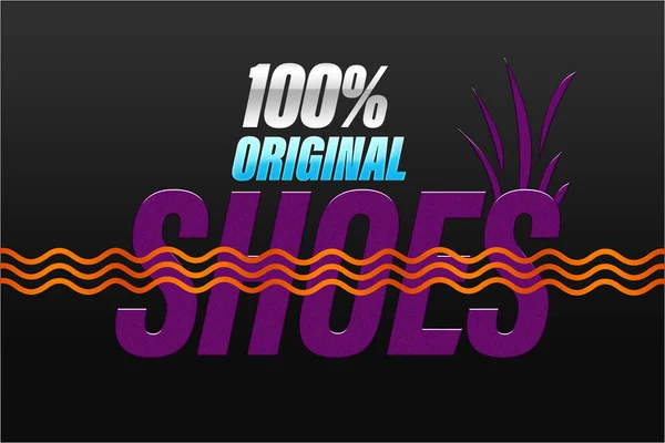 100 Originele Schoenen Banner Voor Social Media Post Ontwerp Voor Stockafbeelding