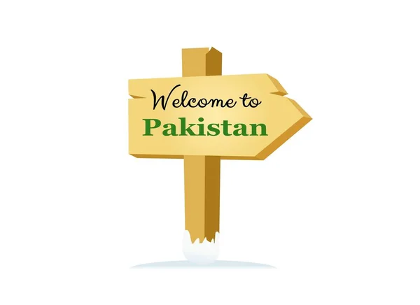 Bienvenido Pakistán Ilustración Diseño Signos —  Fotos de Stock