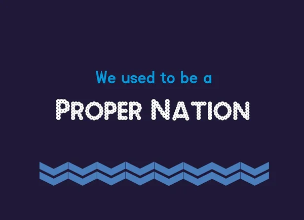 Kami Digunakan Menjadi Proper Nation — Stok Foto