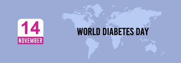 11月14日世界糖尿病日 — 图库照片