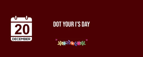 Dot Your is Day banner Design text illustrations poster with colorful background