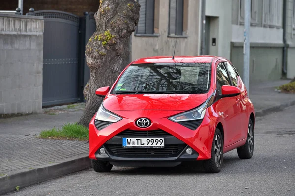 Luckenwalde Germany April 2022 Toyota Aygo Ab40 Car Parked Town — Stock Photo, Image