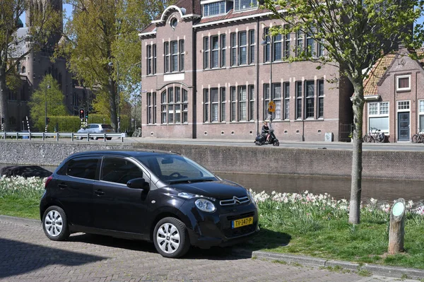 Haarlem Nederländerna April 2022 Citroen Liten Stad Halvkombi Parkerad Allmän — Stockfoto