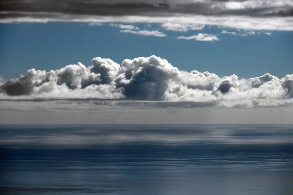 Clouds over Atlantic Ocean. View from Madeira island