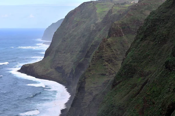 View Rocks Island Madeira Atlantic Ocean Rainy Day Madeira — Fotografia de Stock