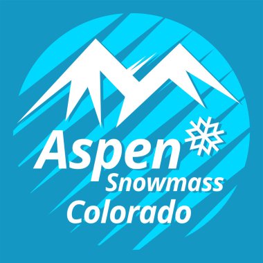 Aspen - Karkütlesi, Colorado, vektör illüstrasyonu