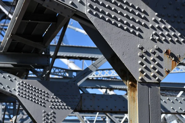 ウィリアムズバーグ橋 ニューヨーク市の近くに鉄橋を建設する — ストック写真