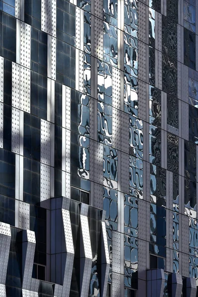 Edifícios Modernos Escritórios Negócios Reflecting Nova York — Fotografia de Stock
