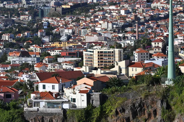 Funchal Madeira November 2022 Aerial View Madeira Island Capital City — Foto Stock