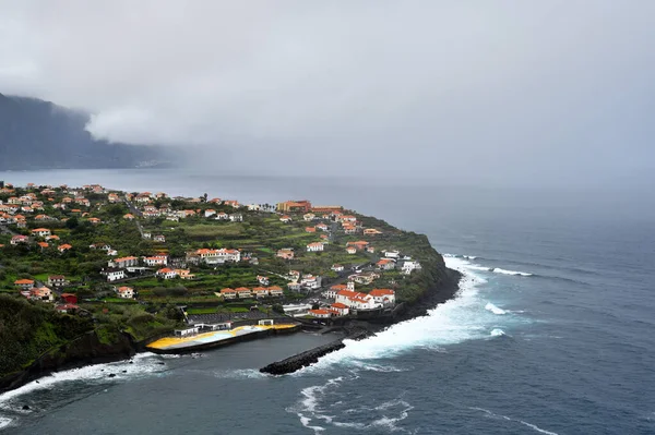 Madeira Dicembre 2022 Ponta Delgada Sao Vicente Cittadina Sulla Costa — Foto Stock