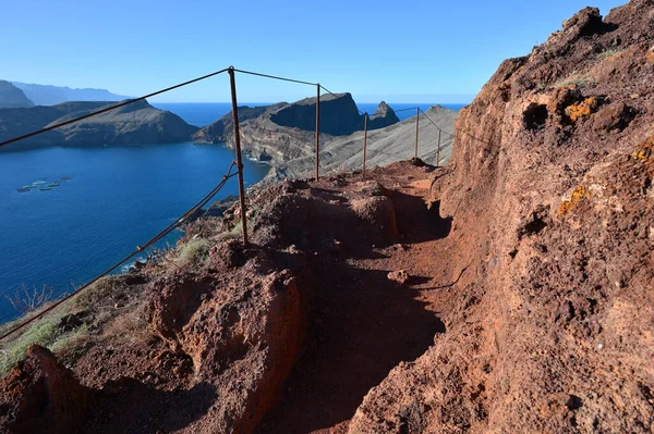 Sentiero Escursionistico Ponta Sao Lourenco Nell Isola Madeira Portogallo — Foto Stock