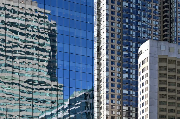Jersey City Eua Fevereiro 2023 Modern Business Office Buildings Reflecting — Fotografia de Stock
