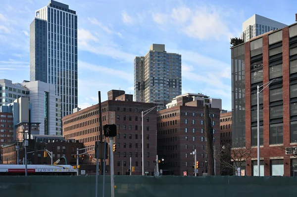 Jersey City Estados Unidos Febrero 2023 Edificios Modernos Por Mañana —  Fotos de Stock