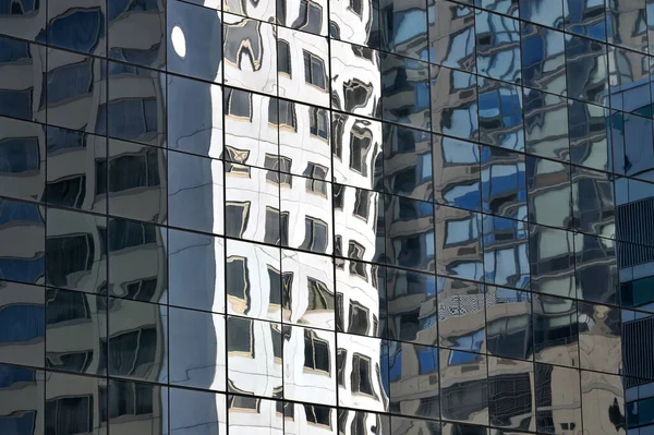 Edificios Modernos Oficinas Negocios Reflejando Ciudad Nueva York —  Fotos de Stock