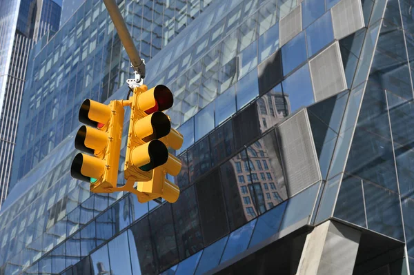 Street traffic lights in New York, USA