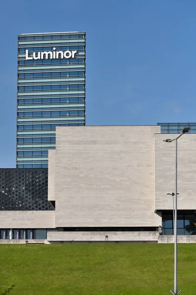 Вильнюс Мая Современное Здание Головного Офиса Luminor Мая 2023 Года — стоковое фото