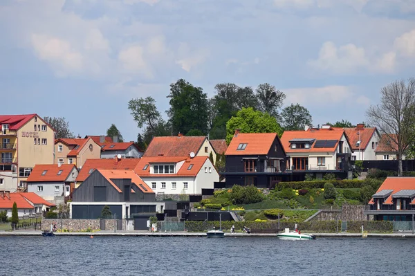 Mikolajki Polônia Maio Vista Para Cidade Partir Lago Maio 2023 — Fotografia de Stock