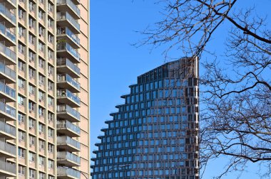 New York City - 14 Şubat 2023: Brooklyn, New York 'taki Modern Binalar