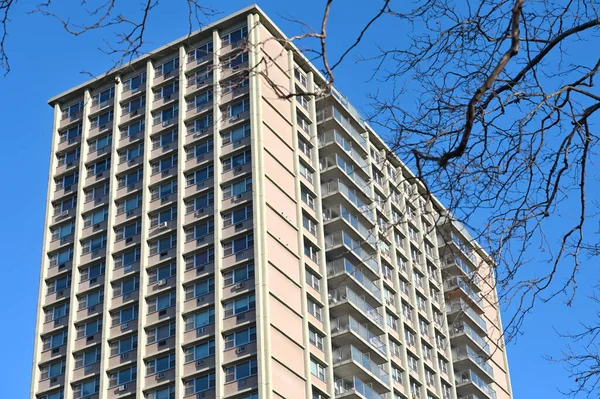 stock image New York City - February 14, 2023: Modern Building in Brooklyn, New York City, United State