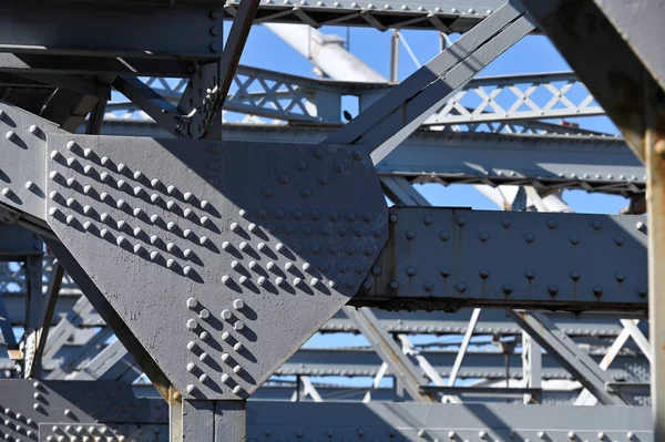 Williamsburg Most Stavba Ocelového Mostu Zblízka New York City — Stock fotografie