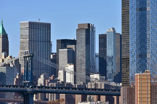 Nova Iorque Fevereiro 2023 Nova Iorque Manhattan Skyline New York — Fotografia de Stock