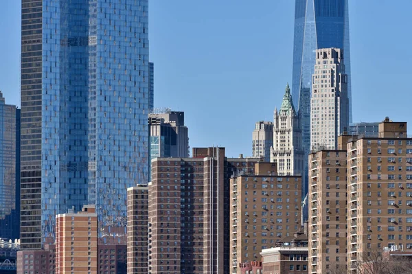 New York Février 2023 Bâtiments New York Manhattan Skyline New — Photo