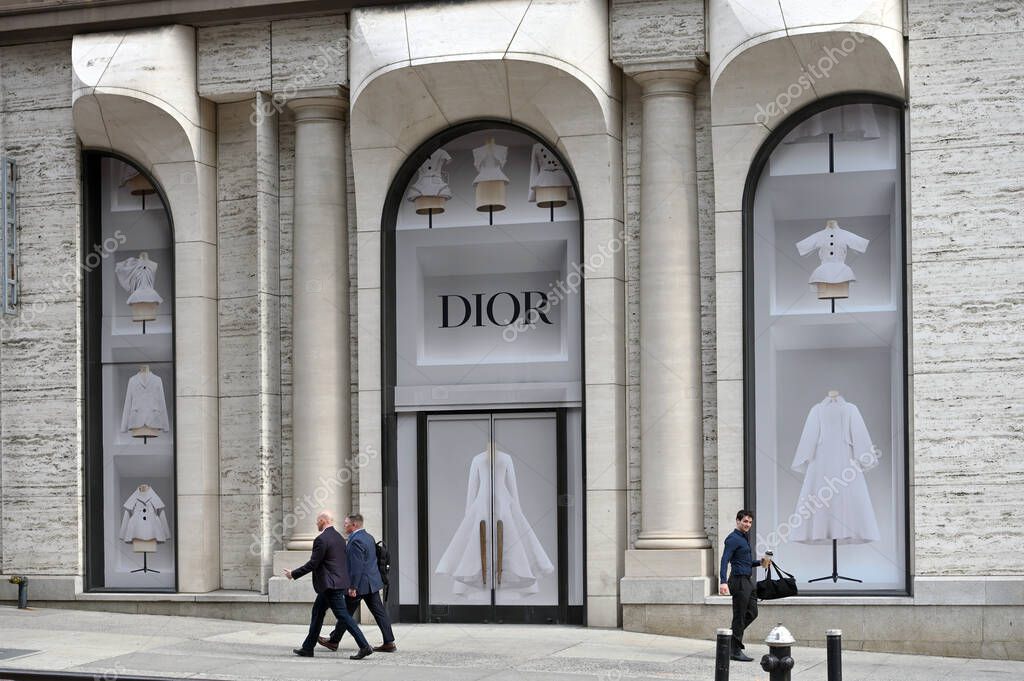 New York City - February 16, 2023: Christian Dior store in Manhattan, New York City, United States