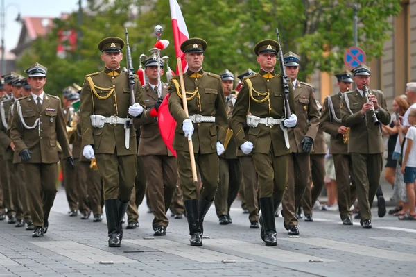 Vilnius Lithuania August 2023 Armed Forces Bands Festival Parade City — Stock Photo, Image
