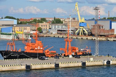 Klaipeda, Litvanya - 21 Temmuz: 21 Temmuz 2024, Klaipeda, Litvanya. Klaipeda Limanı, Avrupa 'nın kuzeyindeki az sayıdaki buzsuz limandan biridir.