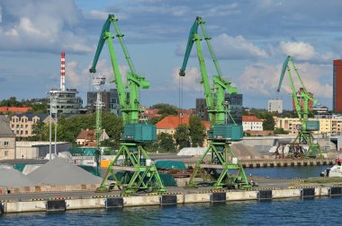 Klaipeda, Litvanya - 21 Temmuz: 21 Temmuz 2024, Klaipeda, Litvanya. Klaipeda Limanı, Avrupa 'nın kuzeyindeki az sayıdaki buzsuz limandan biridir.