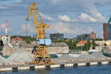 Klaipeda, Litvanya - 21 Temmuz: 21 Temmuz 2024, Klaipeda, Litvanya. Klaipeda Limanı, Avrupa 'nın kuzeyindeki az sayıdaki buzsuz limandan biridir.